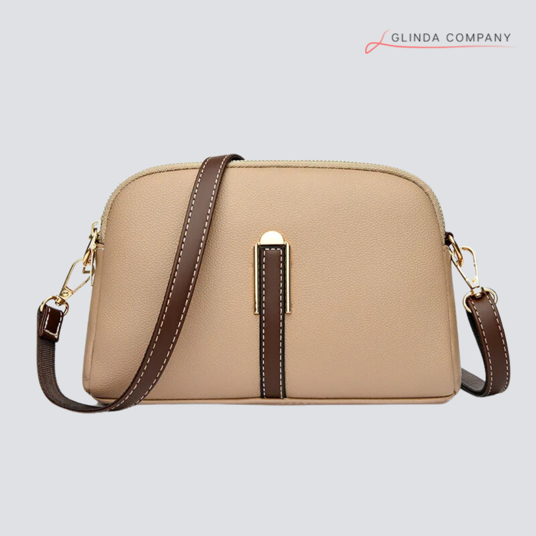 Bolsa de Ombro Divelle: Feita em Couro