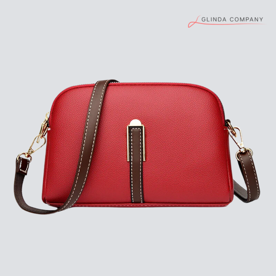 Bolsa de Ombro Divelle: Feita em Couro