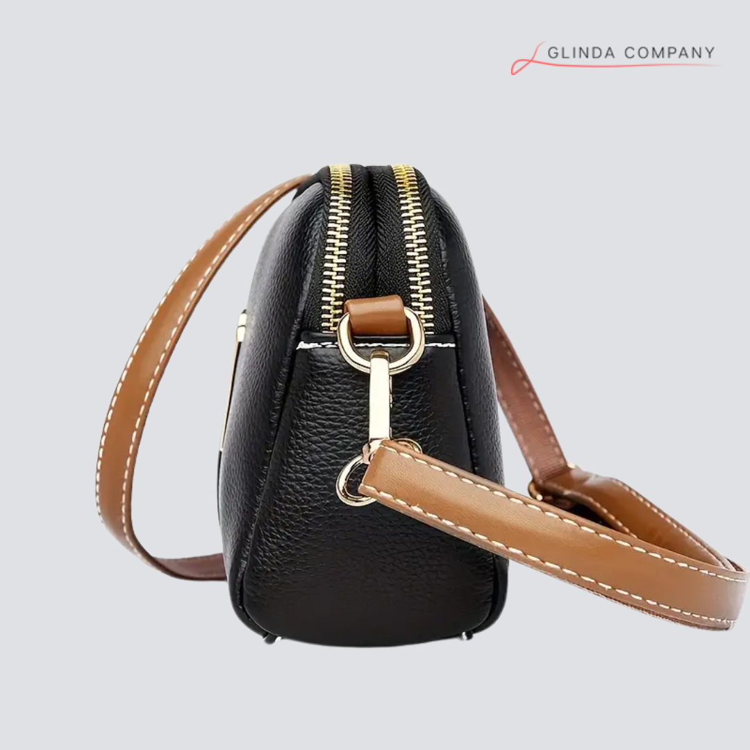 Bolsa de Ombro Divelle: Feita em Couro