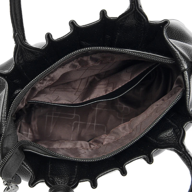 Bolsa Crossbody Alexandria: Feita em Couro Genuíno