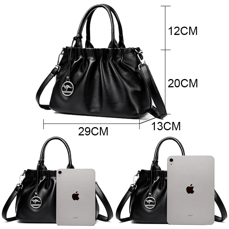 Bolsa Crossbody Alexandria: Feita em Couro Genuíno