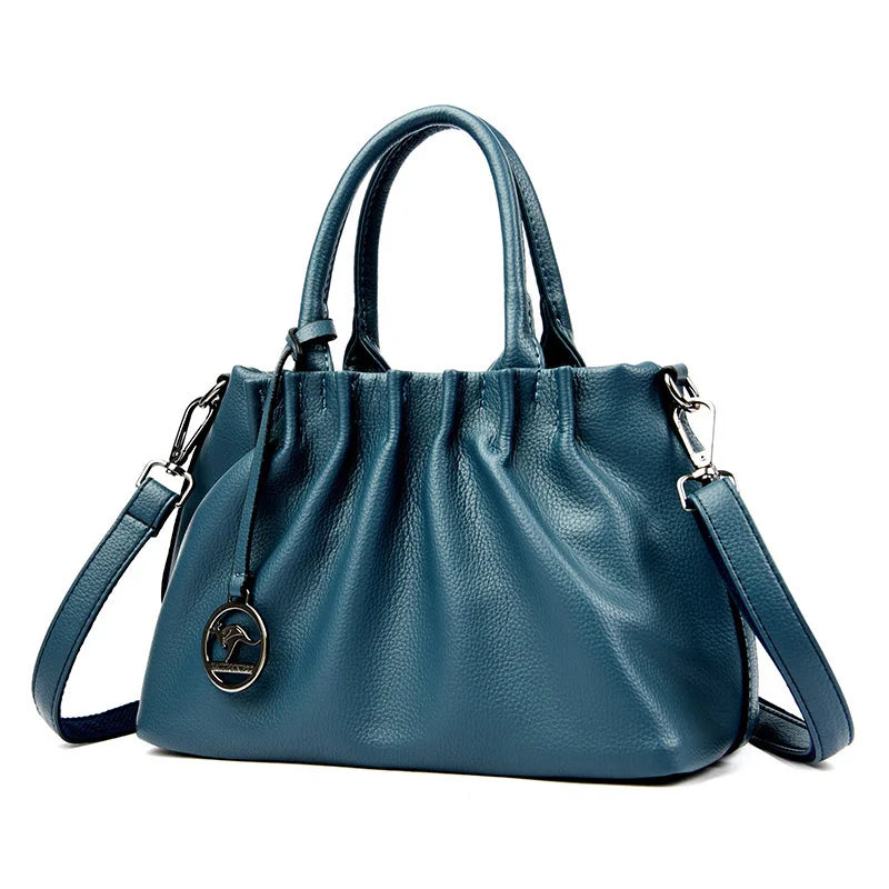Bolsa Crossbody Alexandria: Feita em Couro Genuíno