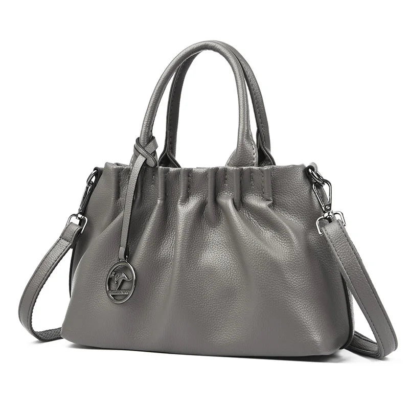 Bolsa Crossbody Alexandria: Feita em Couro Genuíno