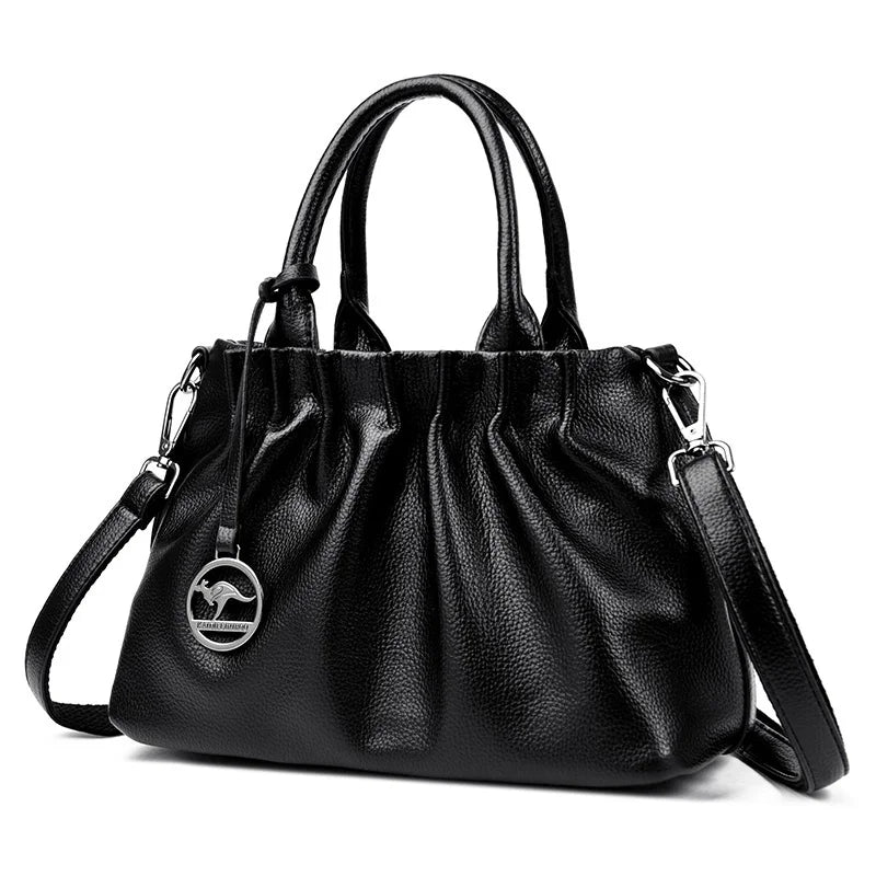 Bolsa Crossbody Alexandria: Feita em Couro Genuíno