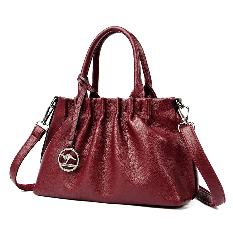 Bolsa Crossbody Alexandria: Feita em Couro Genuíno