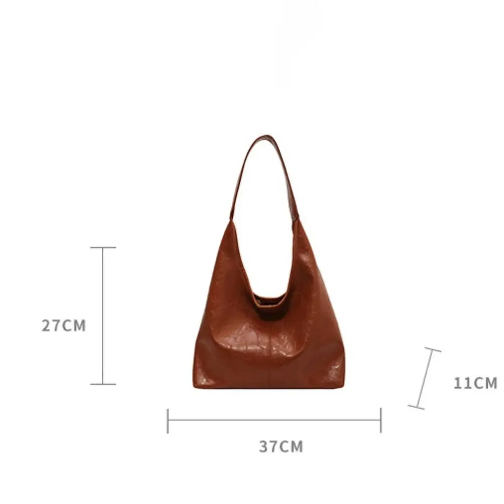 Bolsa Hobo Couro de Alça Grande - Feminina