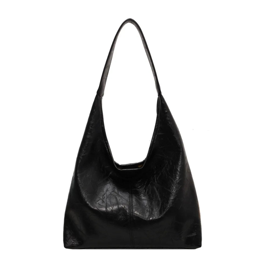 Bolsa Hobo Couro de Alça Grande - Feminina