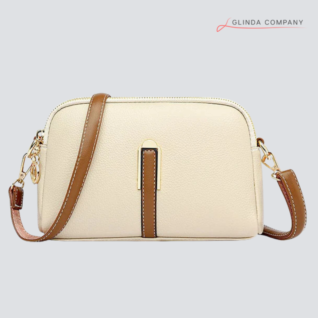 Bolsa de Ombro Divelle: Feita em Couro