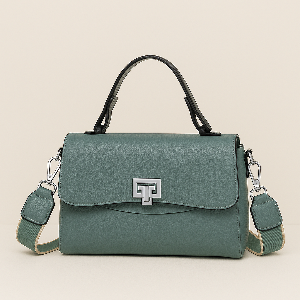 Bolsa Crossbody Feminina de Couro Genuíno - Modelo Zency