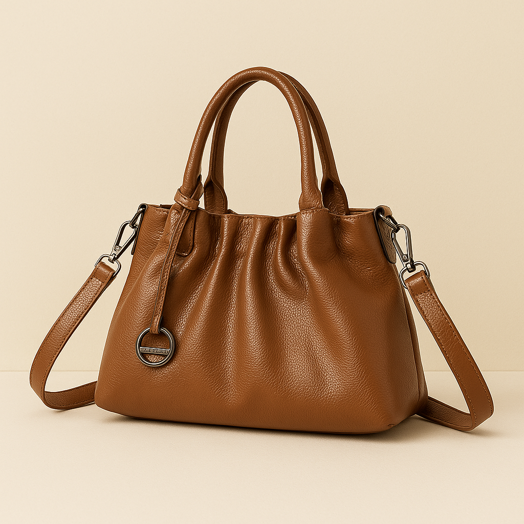 Bolsa Crossbody Alexandria: Feita em Couro Genuíno