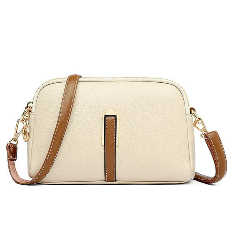 Bolsa de Ombro Divelle: Feita em Couro